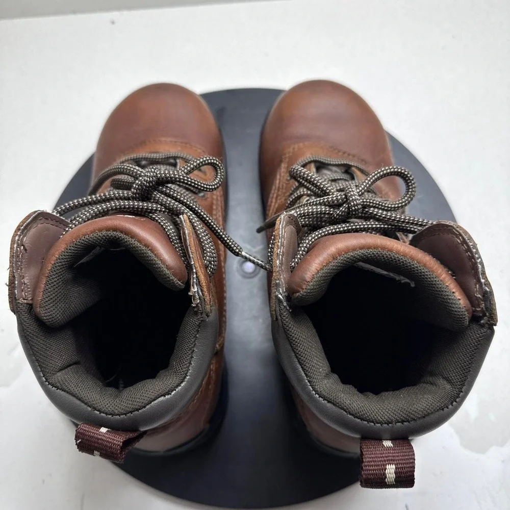 Rockport Works RK6628 Brown Leather Waterproof Composite Toe Work Boots Mens 7M